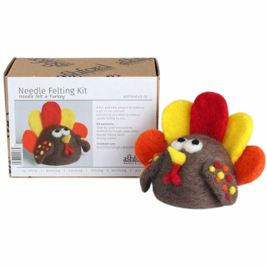 The Good Yarn Needle Felting Kit Turkey Kit with instructions