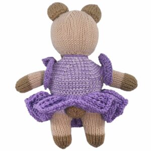 The Good Yarn Knitted Bear Ballerina back