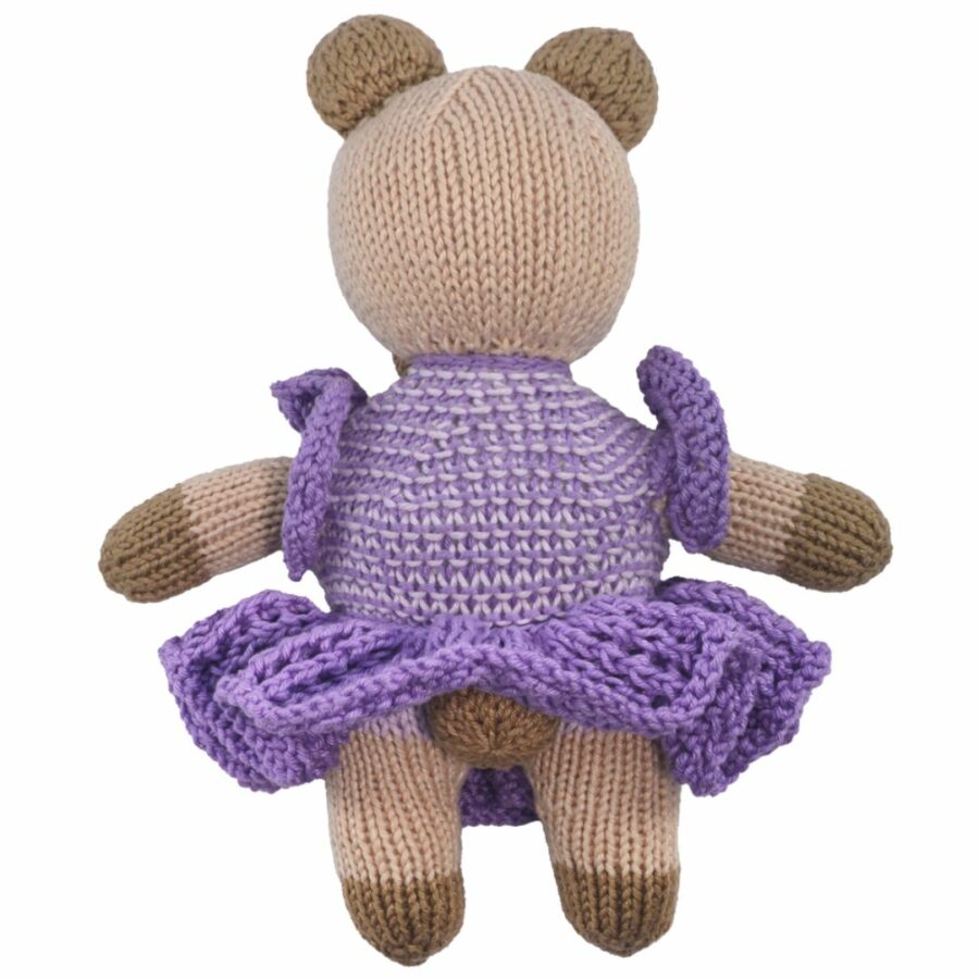 The Good Yarn Knitted Bear Ballerina back